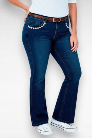 Tumesinised alt laienevad pluss suurus naiste teksased "Anthology" (PY.092)