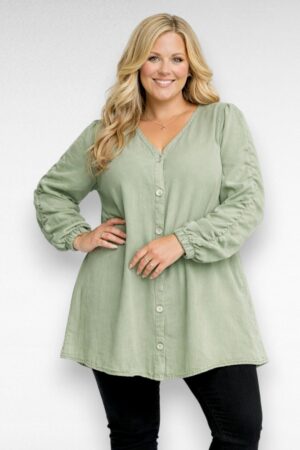 KL.322 - Heleroheline eest nööpidega tuunika "Missguided"