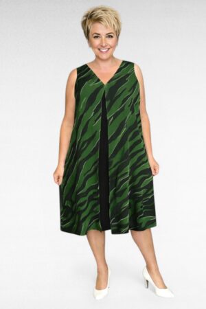 Rohelisekirju kahekihiline suvekleit "Evans" (KL.266)