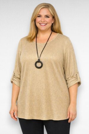 TU.149 - Pidulik sätendav kaelakeega pikem pluus "Klaudia"