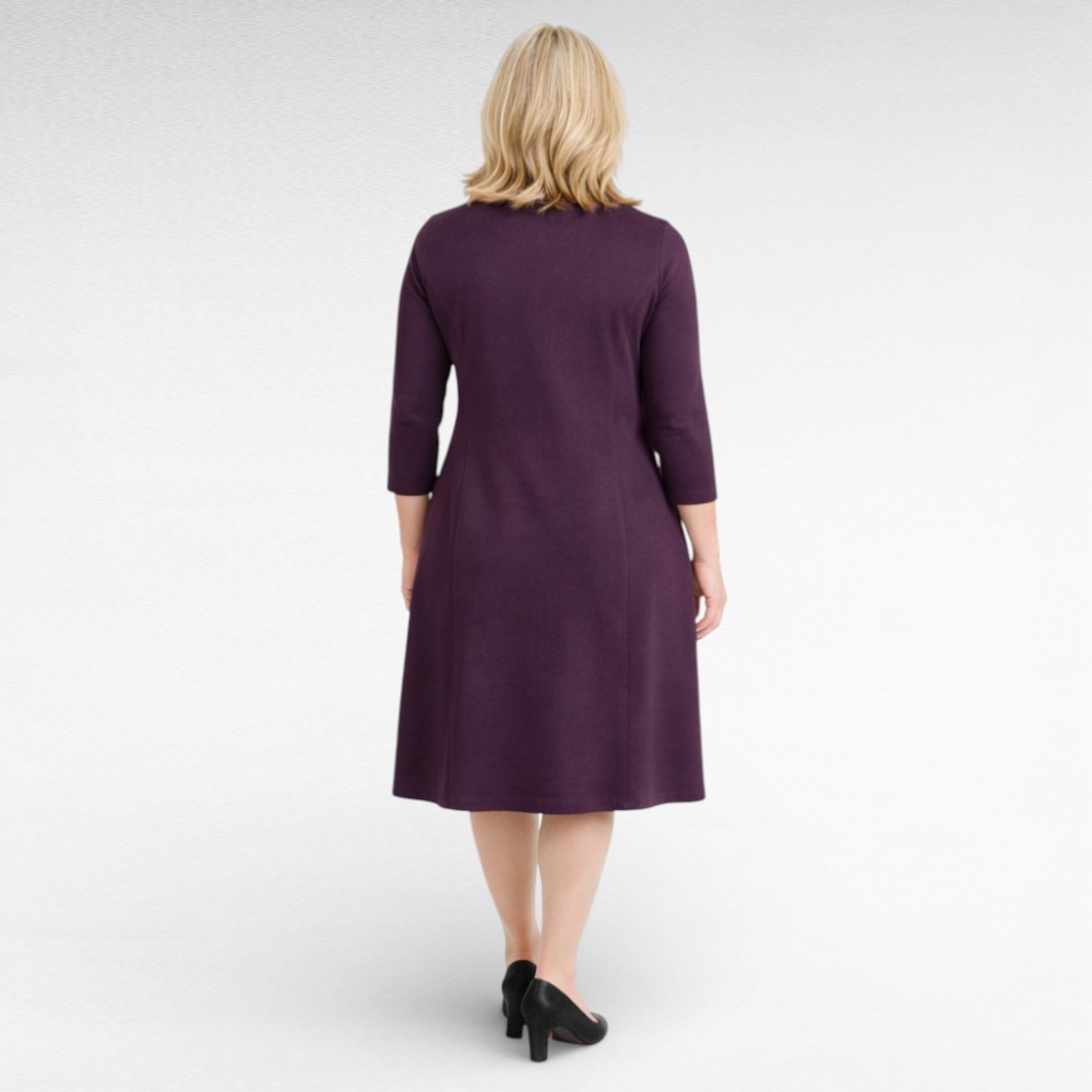 KL.896 - Lilla puuvillane taskutega kleit "Wool Overs" - Image 4