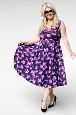 Lillakirju retrostiilis suvekleit "Anmol" (KL.048)