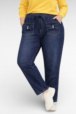 PY.053 - Tumesinised lipsukestega taskutega retuusteksased