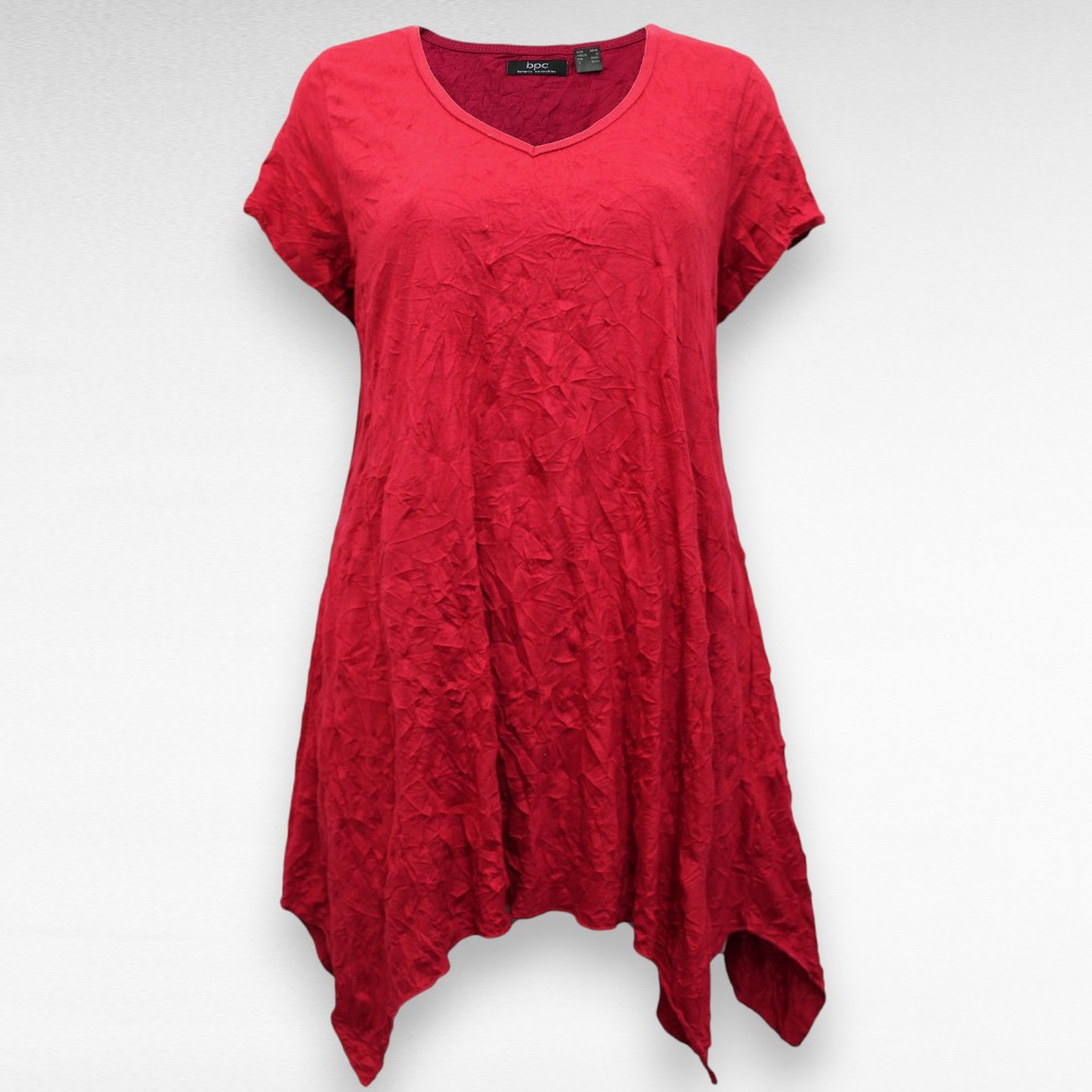 TU.161 - Punane asümmeetriline naiste tuunika "BPC" - Image 2