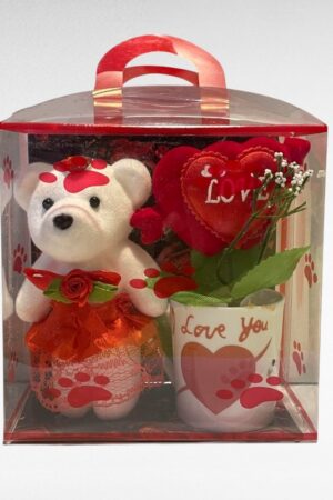 MU.012 -Kingikomplekt sõbrale-väike ekspressotass ja armas mõmmik