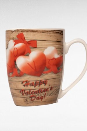 KI.007 - Sõbrapäevaks! Südamemustriga tass "Happy Valentines day"