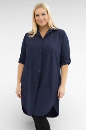 PL.499 - Pikk nööpidega naiste pluus-tuunika