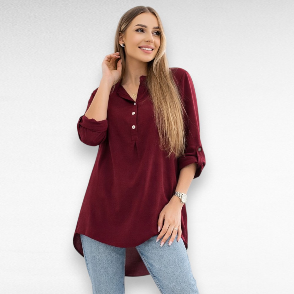 Pidulik poolpikkade varrukatega pluus (PL.496) - Image 2