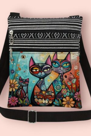 Õlakott kolme kassiga (KK.003)