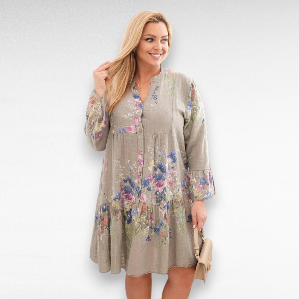 Lillemustriga satsiline suvekleit "Triiny" (KL.722) - Image 4