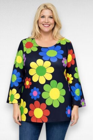 Lilleline alt laienevate varrukatega pluus "Dagne" (PL.178)