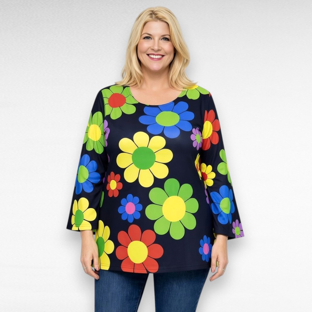 Lilleline alt laienevate varrukatega pluus "Dagne" (PL.178)