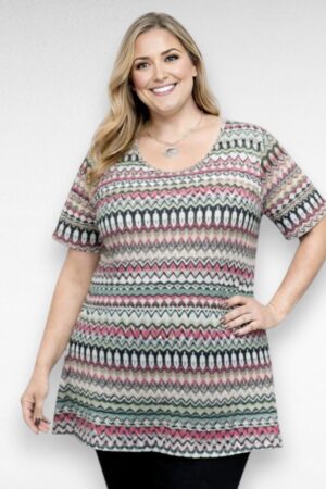 Värvilise geomeetrilise mustriga tuunika "Sirmi" (TU.261)