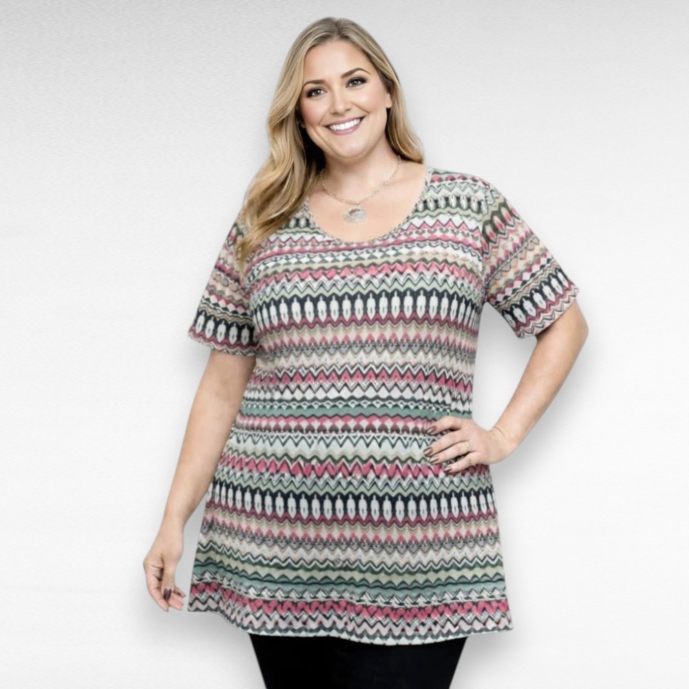 Värvilise geomeetrilise mustriga tuunika "Sirmi" (TU.261)