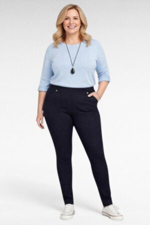 Mustad mugavad stretchikad naiste vabaajapüksid (PY.130)