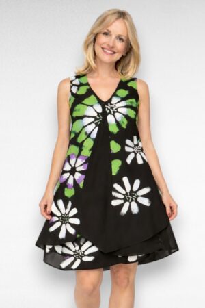 Kahekihiline valgelillelise mustriga kleit "Desigual" (KL.415)