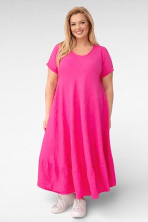 Alt satsiga V-kaelusega naiselik kleit Itaaliast (KL.738)