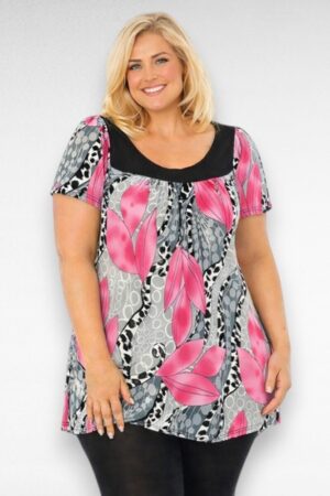 Kirju mustriga vabaltlangev tuunika "Nouvelle" (TU.050)