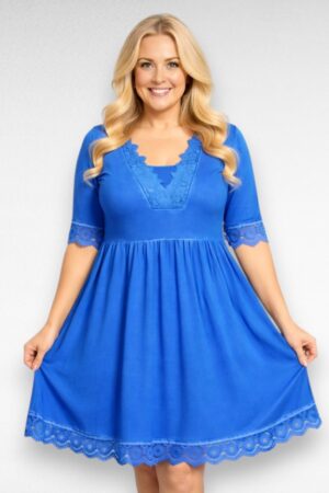 Pitsiga kaunistatud pikem tuunika/ kleit (KL.499)