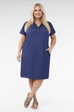 Tumesinine taskutega kleit "JD Williams" (KL.364)