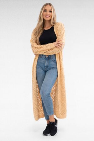 Luksuslik pikk pehme mohäärkardigan (KA.100)