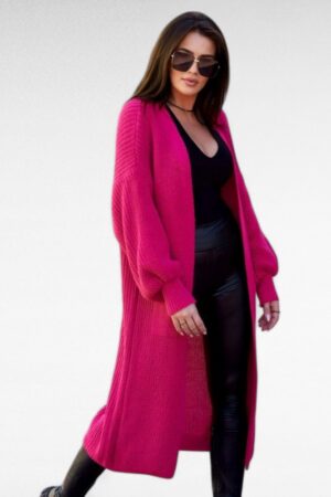 Pikk taskutega kootud kardigan "Kesi" (KA.095)