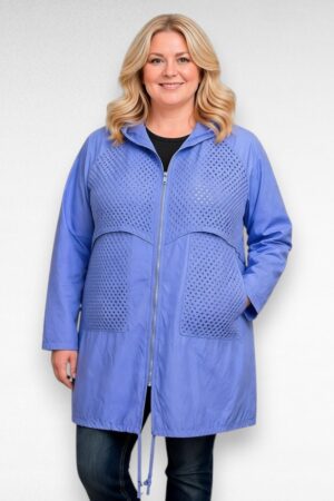 Taskute ja kapuutsiga pluss suurus naiste suvejope (JO.048)