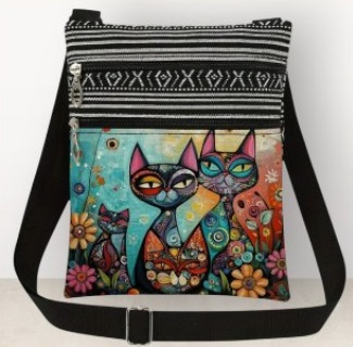 Õlakott kolme kassiga (KK.003)