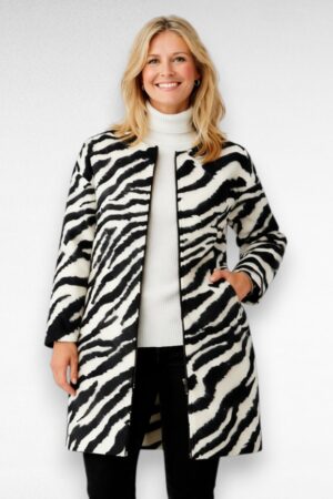 Loomamustriga eest lukuga kevadjakk "Ellos" (KA.114)