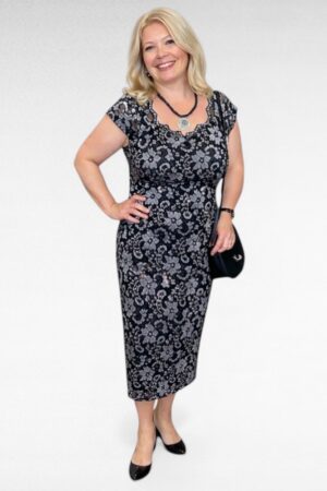 Must pidulik pikk pitskleit "Nouvelle" (KL.622)