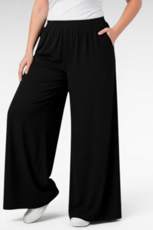 Avarad taskutega pluss suurus naiste suvepüksid (PY.202)