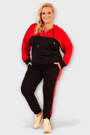 Mugav pluss suurus dressikomplekt/vabaajakomplekt naistele (SP.035)